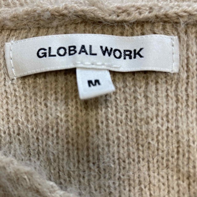 GLOBAL WORK(グローバルワーク)のGLOBAL WORK  ファーニット モヘア Mサイズ ベージュ レディースのトップス(ニット/セーター)の商品写真