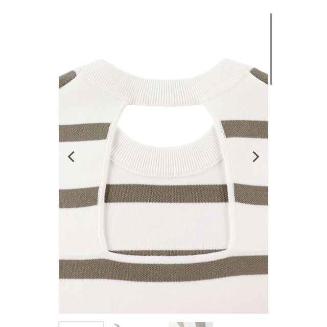アリシアスタン Stripe Back Open Knit Top | www.clwsi.com