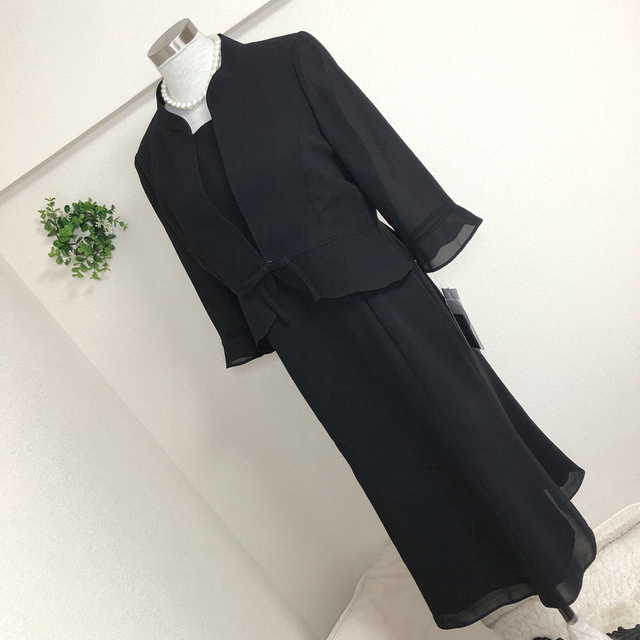 SOIR - 【未使用】東京ソワールブラックフォーマルワンピース13号XLの