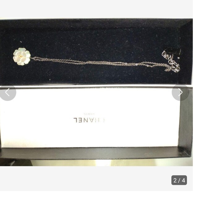 CHANEL　シャネル　ネックレス　カメリア　フラワー　シェル　真珠　パール　花 レディースのアクセサリー(ネックレス)の商品写真