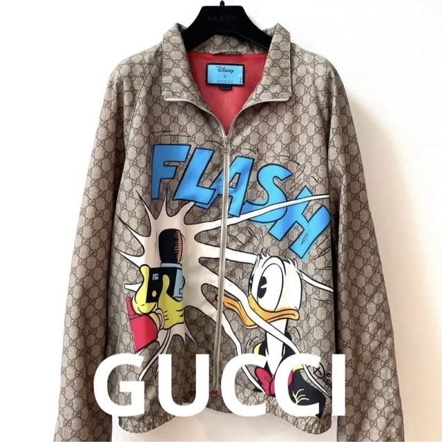 Gucci(グッチ)のGUCCI× ディズニー ドナルドダック GGナイロン ジャケット 美品コラボ メンズのジャケット/アウター(ナイロンジャケット)の商品写真