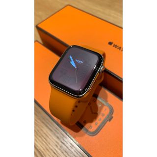 アップルウォッチ(Apple Watch)の美品 Apple Watch HERMES Series5 44mm ステンレス(腕時計(デジタル))