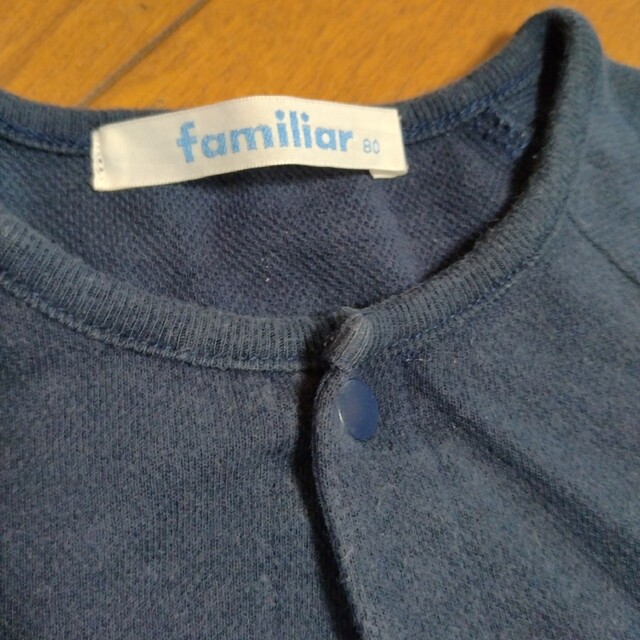 familiar(ファミリア)のsize80＊familiar　カーディガン キッズ/ベビー/マタニティのベビー服(~85cm)(カーディガン/ボレロ)の商品写真