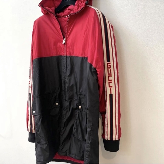 定価24万✨】GUCCI(グッチ)高級ナイロンコート/ウインドブレーカー 定価24万✨】GUCCI(グッチ)高級ナイロンコート/ウインドブレーカー