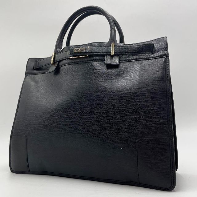 □美品□ グッチ ビジネスバッグ 書類かばん ブラック レザー A4 □美品□ グッチ ビジネスバッグ 書類かばん ブラック レザー A4