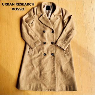 アーバンリサーチロッソ(URBAN RESEARCH ROSSO)のURBAN RESEARCH ROSSO キャメル ベージュ ウール コート(ロングコート)