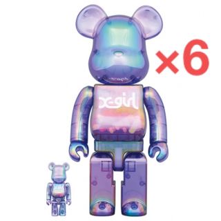 ベアブリック(BE@RBRICK)のBE@RBRICK X-girl CLEAR PURPLE 100%400%(その他)