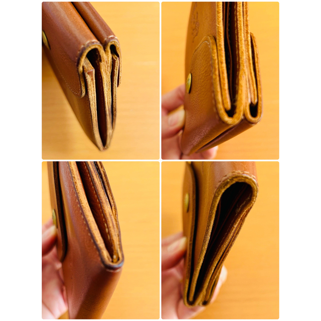 IL BISONTE - イルビゾンテ 本革 牛革 財布 二つ折り財布 ヤケヌメ