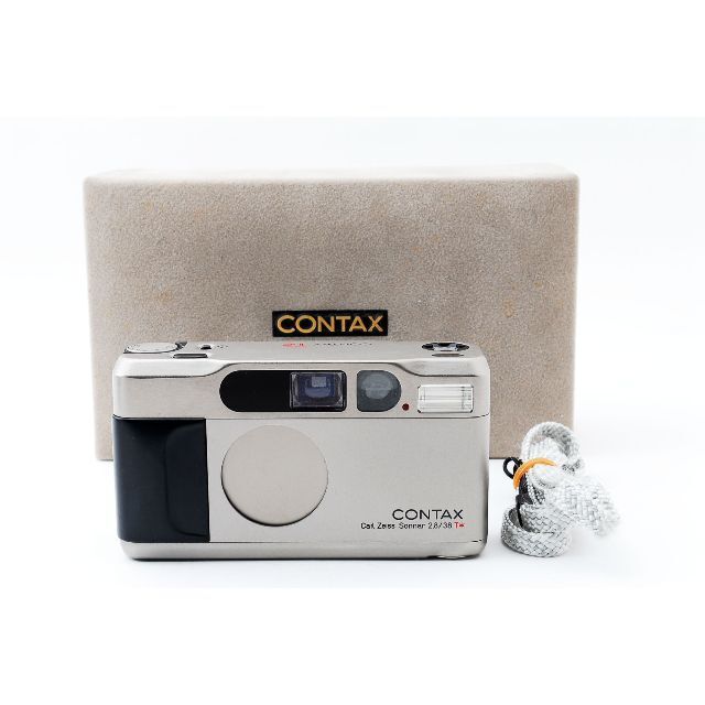 絶対一番安い CONTAX T2 チタンクローム【化粧箱・データバック付