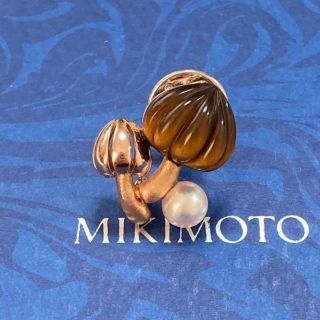 MIKIMOTO - ミキモト MIKIMOTO K18PG キノコモチーフ パール