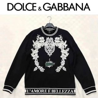 未使用新品！Dolce\u0026Gabbanaドルチェ\u0026ガッバーナ スエット 刺繍　L