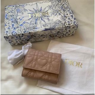 クリスチャンディオール(Christian Dior)のDIOR ロータスウォレット  財布　三つ折り ハート　キルティング　限定 (財布)