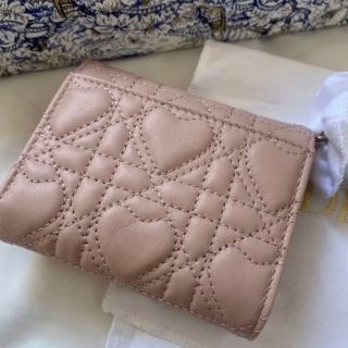 Christian Dior - DIOR ロータスウォレット 財布 三つ折り ハート
