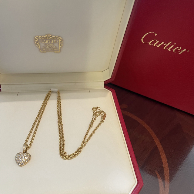 Cartier - カルティエ　ハート パヴェ ダイヤモンド　ネックレス