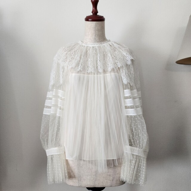 Christian Dior ディオール レースチュールブラウス | cellavenuestore.com