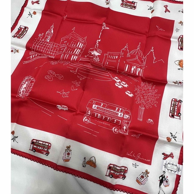 LULU GUINNESS(ルルギネス)の【訳あり新品】ルルギネス💖ハンカチ2枚 レディースのファッション小物(ハンカチ)の商品写真