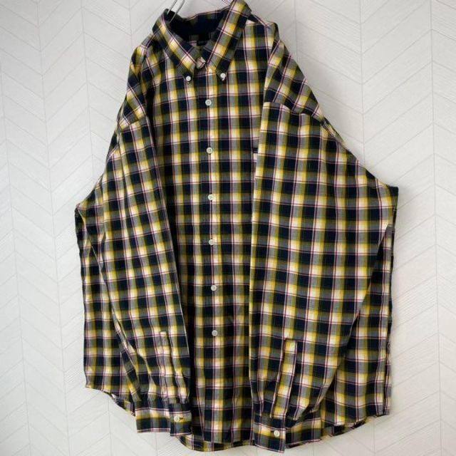 POLO RALPH LAUREN(ポロラルフローレン)の美品 USA古着 チャップス ラルフローレン チェックシャツ 超ビックサイズ メンズのトップス(シャツ)の商品写真