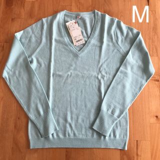 ユニクロ(UNIQLO)の【M】新品 ユニクロ エクストラファインメリノ Vネック セーター(ニット/セーター)