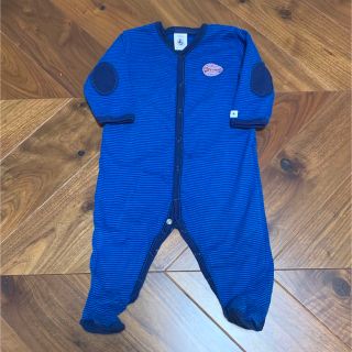 プチバトー(PETIT BATEAU)のプチバトー 長袖ロンパース 6M67cm(ロンパース)