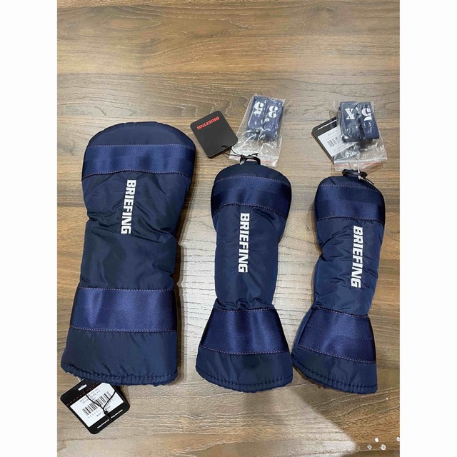 新品 ブリーフィング ヘッドカバー ネイビー ドライバー FW UT BRG-