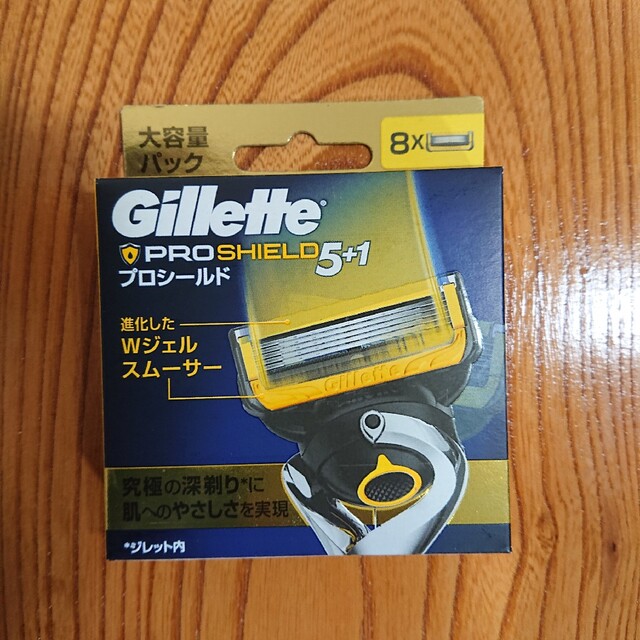 Gillette(ジレット)のジレット プロシールド替刃8コ入 新品未使用 未開封 正規品 コスメ/美容のボディケア(その他)の商品写真