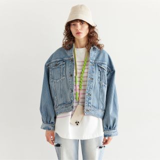 searoomlynn looseシルエットdenim Gジャン