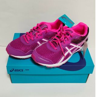 アシックス(asics)の【未使用品】asics　レーザービーム　22.0cm　パープルホワイト　箱付き(シューズ)