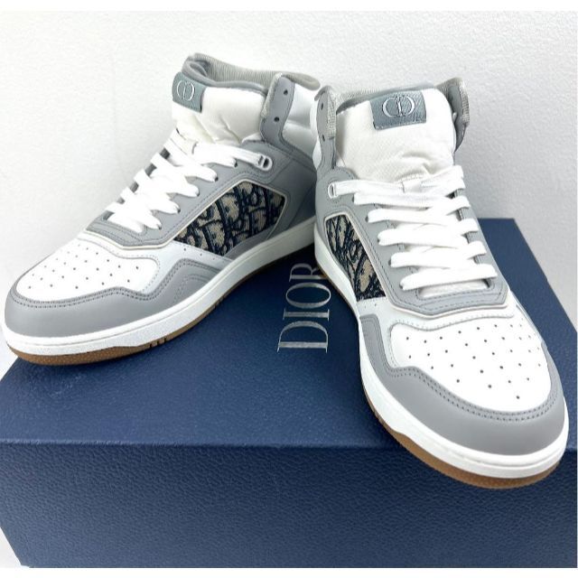 絶品】 Dior ディオール ハイトップスニーカー カーフスキン