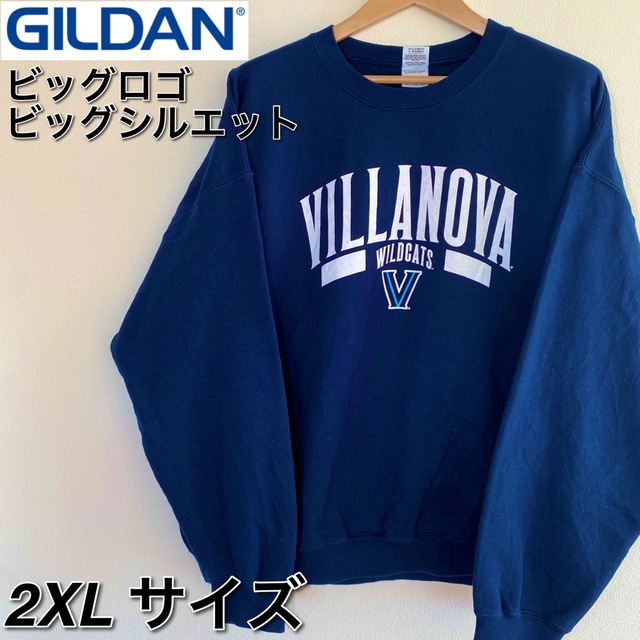 【ゆるだぼ】GILDAN ビッグロゴ スウェット ビラノバ大学 2XL