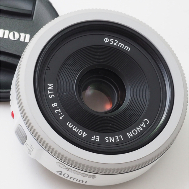 美品！キャノン Canon EF 40mm F2.8 STM☆希少ホワイト！