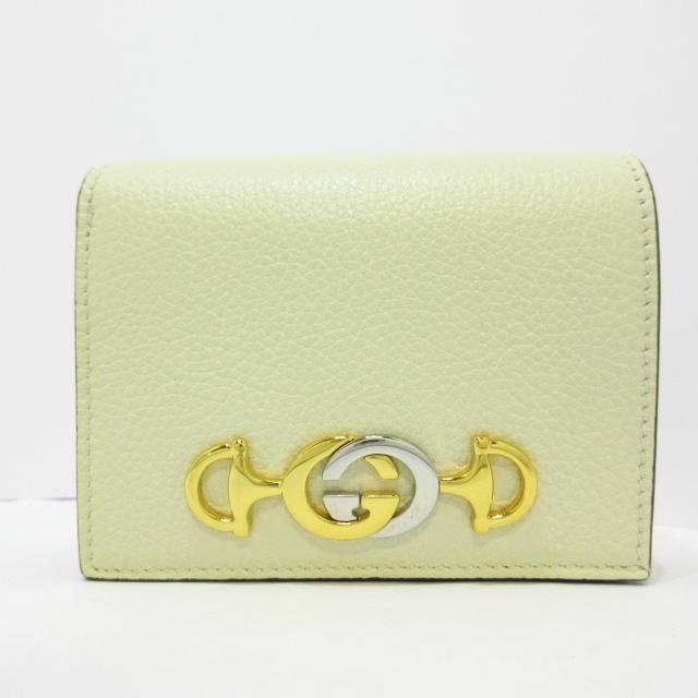 最大62%オフ! GUCCI ズゥミ 財布 折りたたみ財布 レザー イエロー