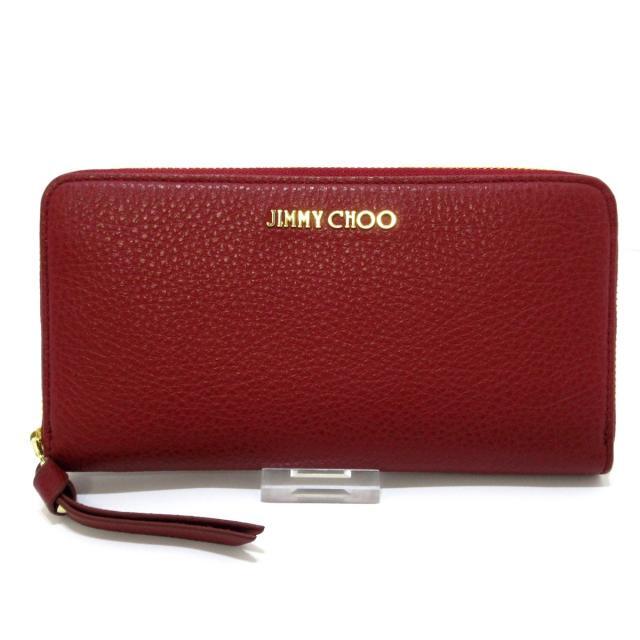 在庫あり】 ジミーチュウ - CHOO JIMMY 長財布美品 ボルドー ピッパ
