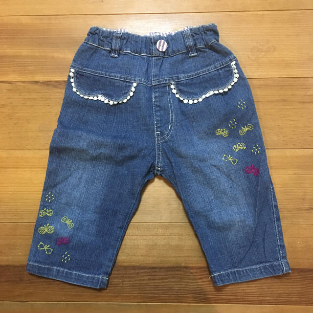 Petit jam(プチジャム)の刺繍がかわいいパンツ キッズ/ベビー/マタニティのキッズ服女の子用(90cm~)(パンツ/スパッツ)の商品写真