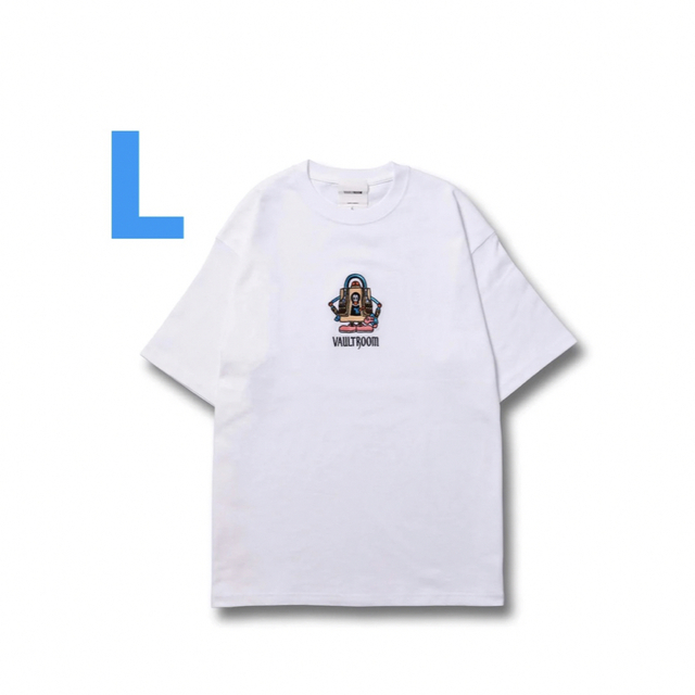 vaultroom × ibrahim tee white Lサイズ 大好き 5400円引き dkal ...