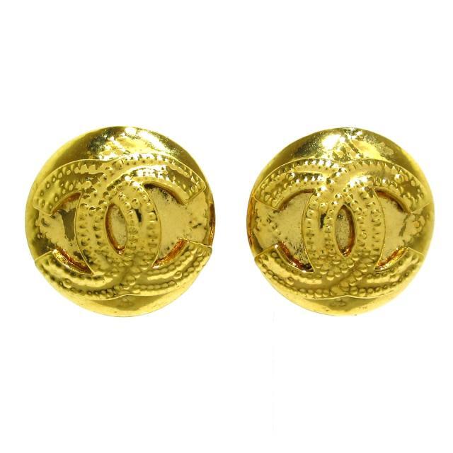 CHANEL - シャネル イヤリング 金属素材 ゴールドの通販 by ブラン