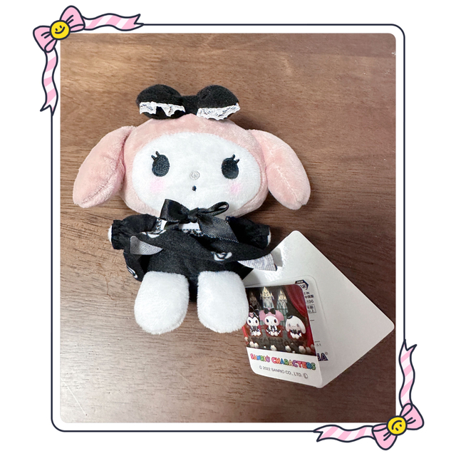 サンリオ おもちゃ人形mymelody /Kuromi エンタメ/ホビーのおもちゃ/ぬいぐるみ(キャラクターグッズ)の商品写真