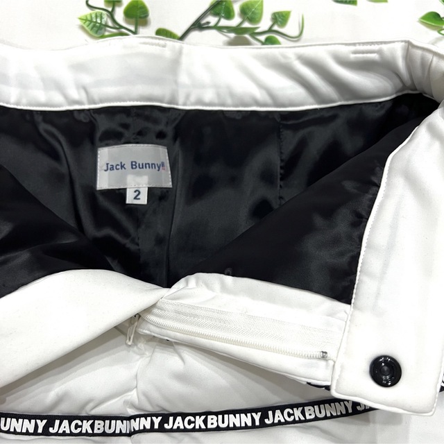 新品タグ付 完売品 Jack Bunny!! 中綿 スカート ロゴライン L