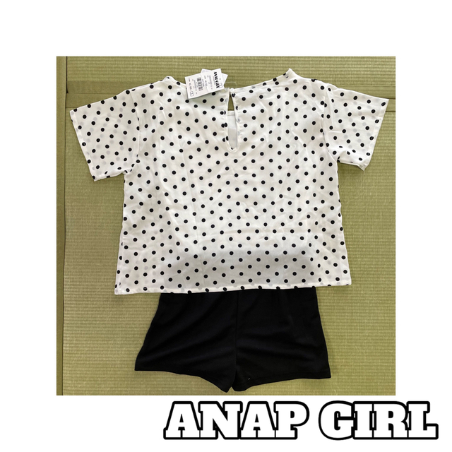 ANAP GiRL(アナップガール)の<新品未使用>ANAPGIRL＊オールインワン キッズ/ベビー/マタニティのキッズ服女の子用(90cm~)(Tシャツ/カットソー)の商品写真