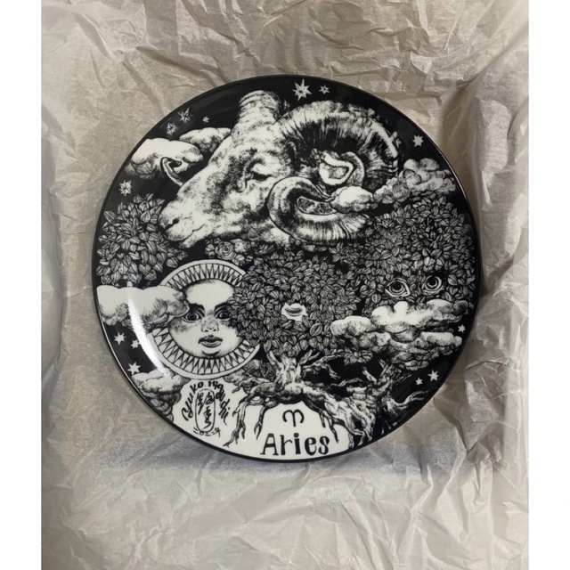 新品未使用 ヒグチユウコ展 CIRCUS FINAL END 丸皿 牡羊座 新品未使用 ヒグチユウコ展 CIRCUS FINAL END 丸皿 牡羊座