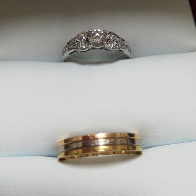 ふるさと納税 ヴァンドーム カルティエ 結婚指輪 Pt950 指輪 9号 9号