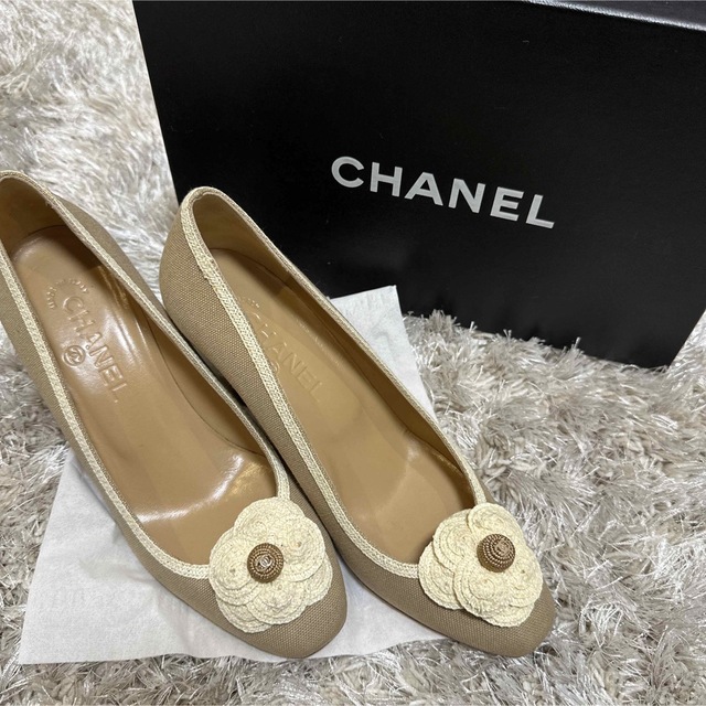 CHANEL♡カメリア パンプス 38ハイヒール/パンプス