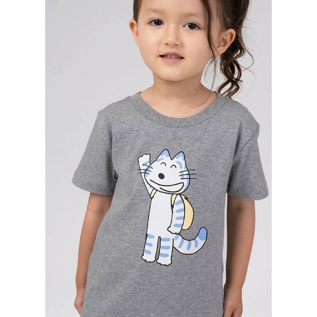 Design Tshirts Store graniph(グラニフ)の【3/5まで】新品120  とらねこ大将(11ぴきのねこ)｜キッズTシャツ キッズ/ベビー/マタニティのキッズ服男の子用(90cm~)(Tシャツ/カットソー)の商品写真