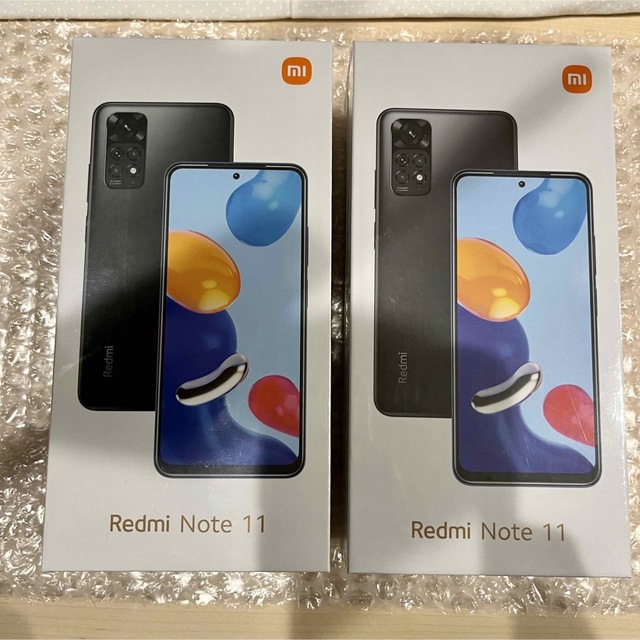 ☆新品未開封☆ Xiaomi Redmi Note 11 グラファイトグレー2台 く日はお