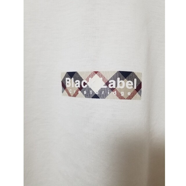 【新品】ブラックレーベルクレストブリッジ Tシャツ バーバリー ロゴ白 LL