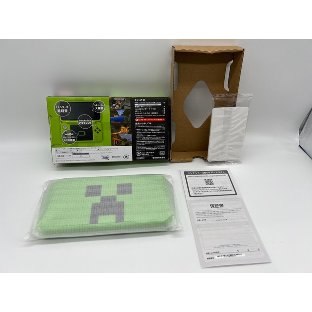 ニンテンドー2DS(ニンテンドー2DS)の【完品】new ニンテンドー2DS LL 本体 マインクラフト クリーパー エンタメ/ホビーのゲームソフト/ゲーム機本体(携帯用ゲーム機本体)の商品写真