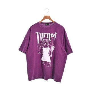 カラー(kolor)のkolor カラー Tシャツ・カットソー 4(XL位) 紫 【古着】【中古】(Tシャツ/カットソー(半袖/袖なし))