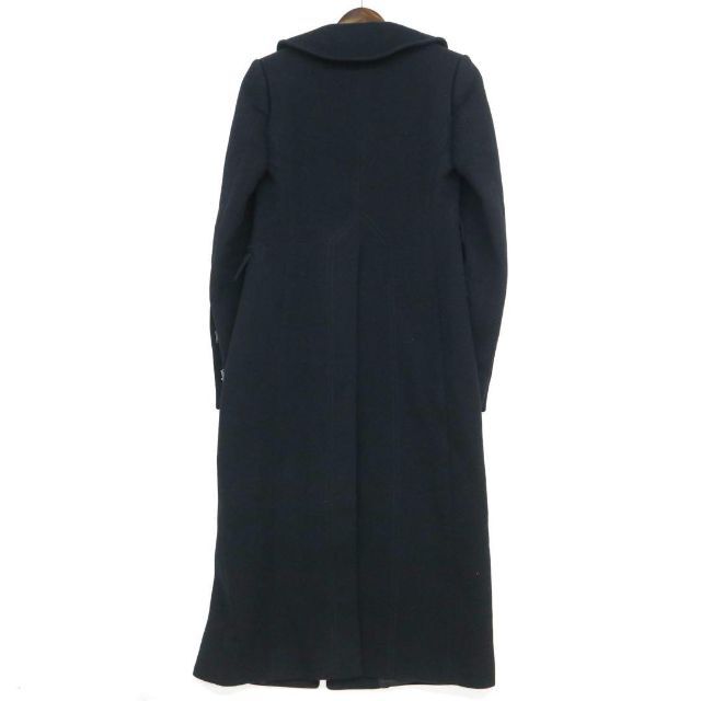 高級】GUCCI グッチ カシミヤ混 ロングコート ウール ホースビット 黒-