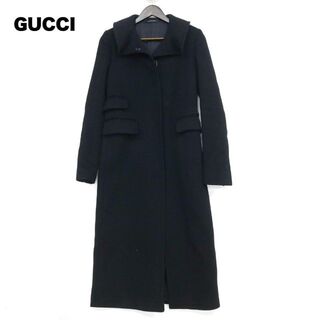 Gucci - GUCCI ロングコート 44 オフホワイト グッチ ホースビット