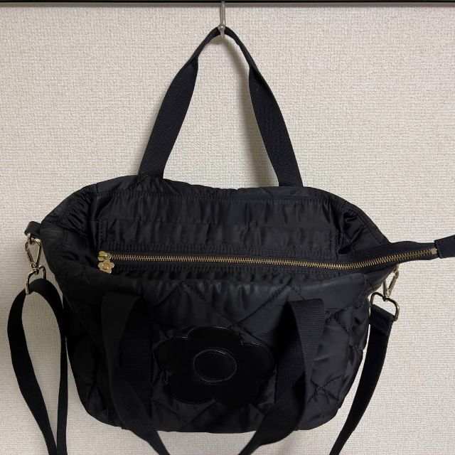MARY QUANT(マリークワント)の【美品】MARY QUANT マリークワント ナイロンショルダーバッグ  黒 レディースのバッグ(ショルダーバッグ)の商品写真