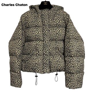 シャルルシャトン(Charles Chaton)の【美品】シャルルシャトン Leopard hoodie down jacket(ダウンジャケット)
